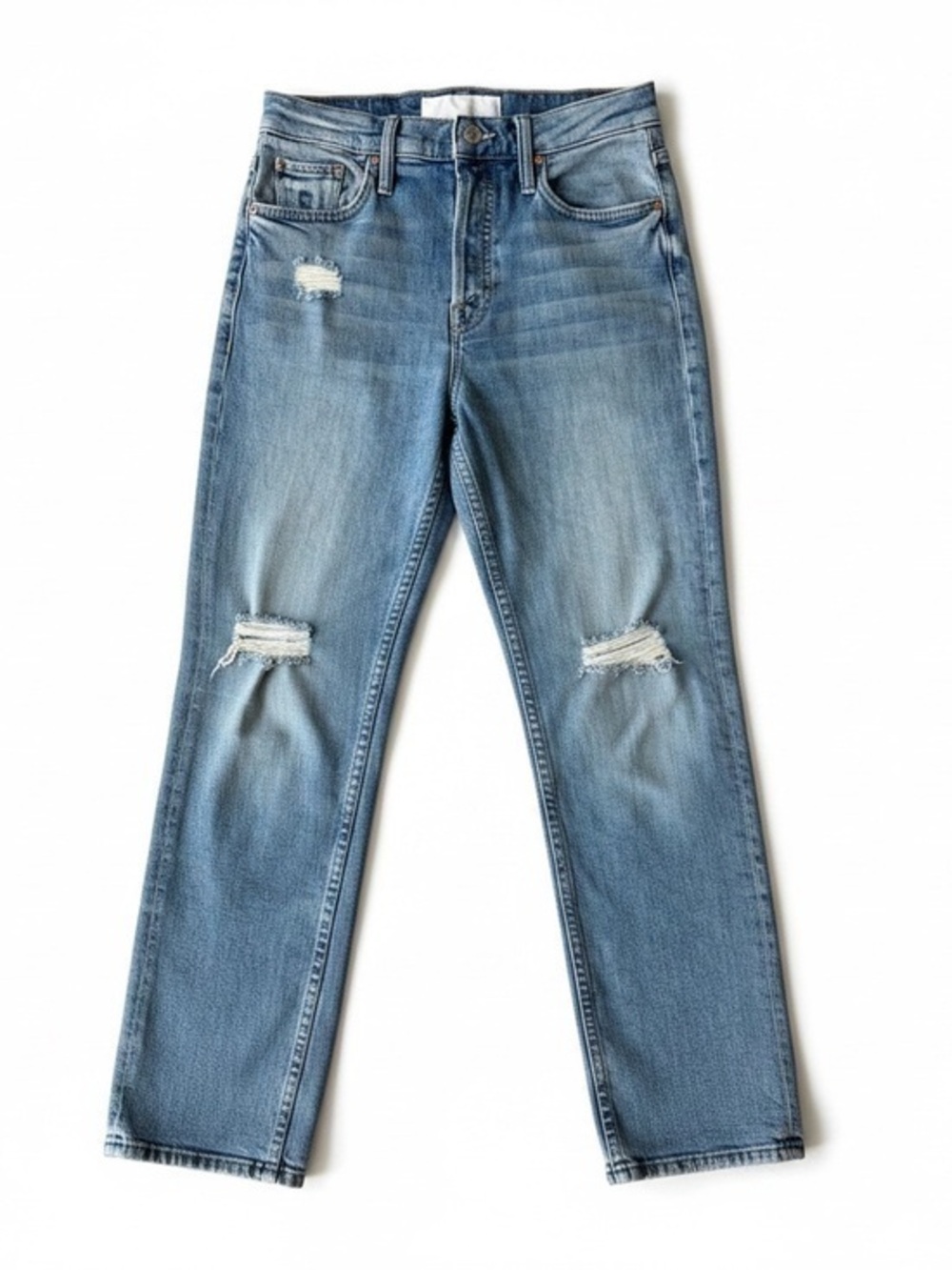 Mother Superior Tomcat High Rise Distressed Jeans